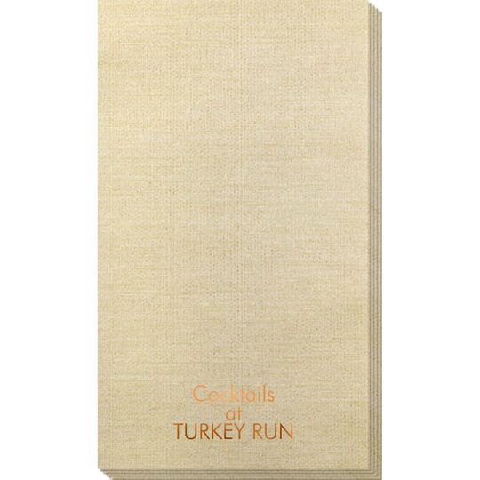 Your Own Text Bamboo Luxe Guest Towels