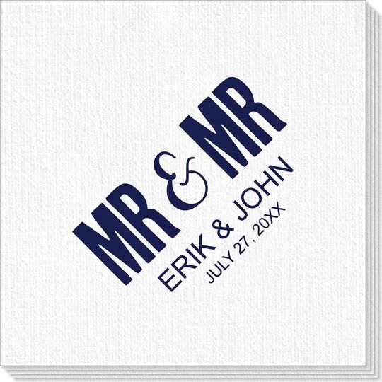 Bold Mr & Mr Deville Napkins