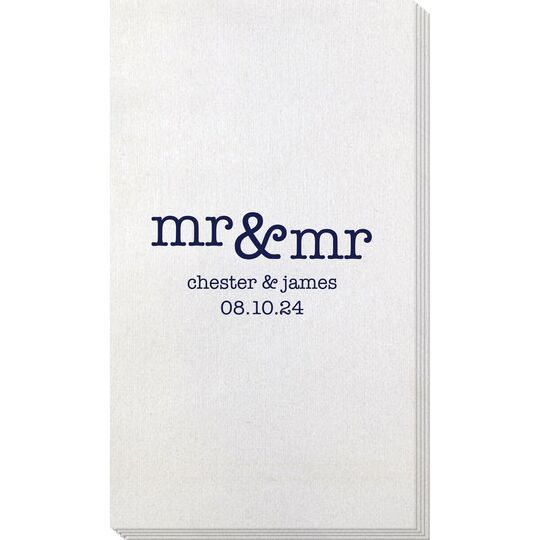Happy Mr & Mr Bamboo Luxe Guest Towels