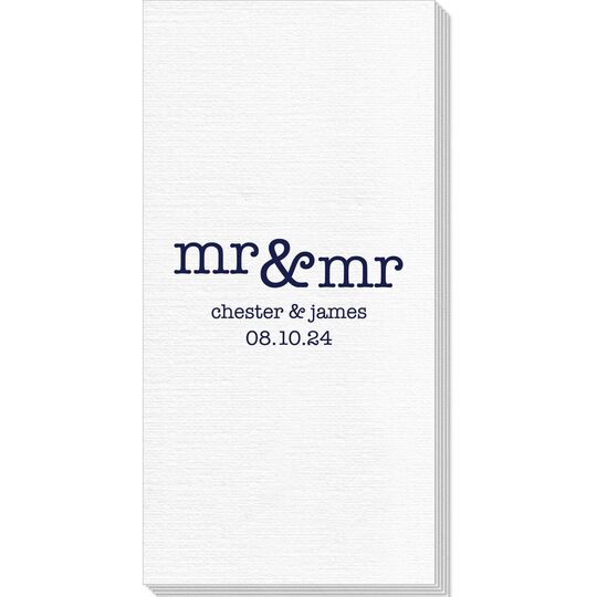 Happy Mr & Mr Deville Guest Towels