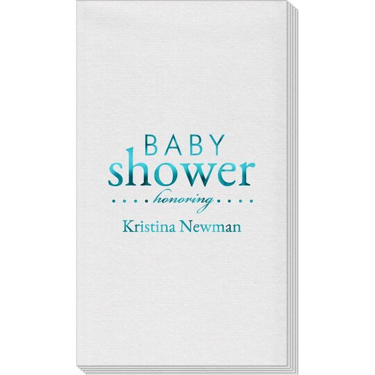 Baby Shower Honoring Linen Like Guest Towels