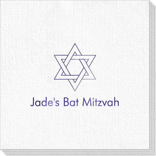 Interlocking Star of David Deville Napkins