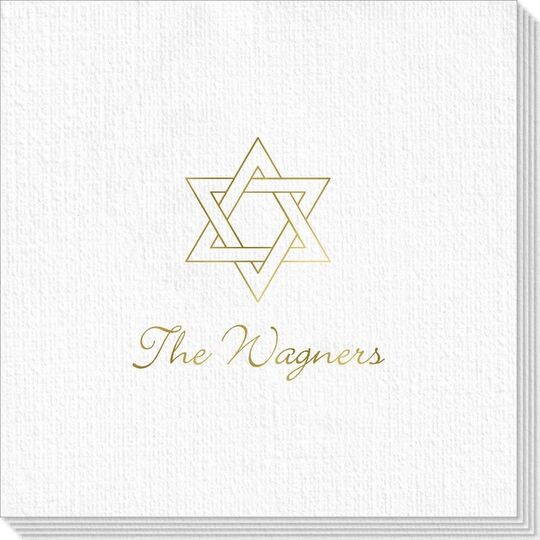 Interlocking Star of David Deville Napkins