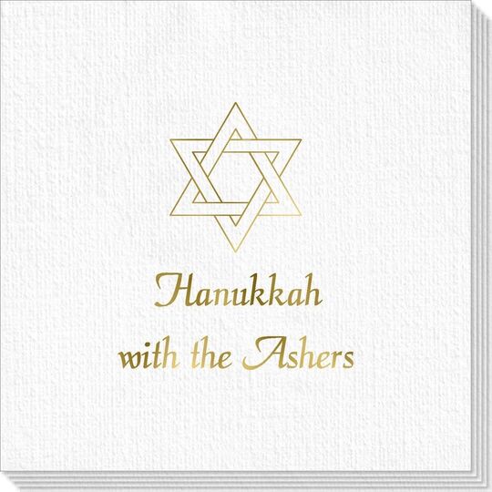 Interlocking Star of David Deville Napkins