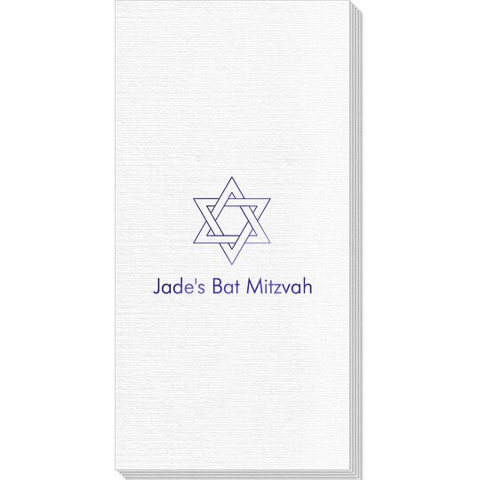 Interlocking Star of David Deville Guest Towels