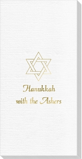 Interlocking Star of David Deville Guest Towels