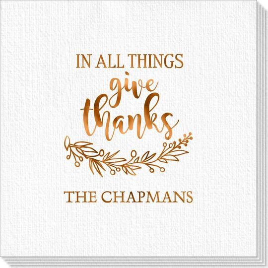 Give Thanks Deville Napkins