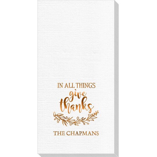 Give Thanks Deville Guest Towels