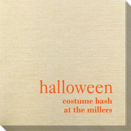 Big Word Halloween Bamboo Luxe Napkins