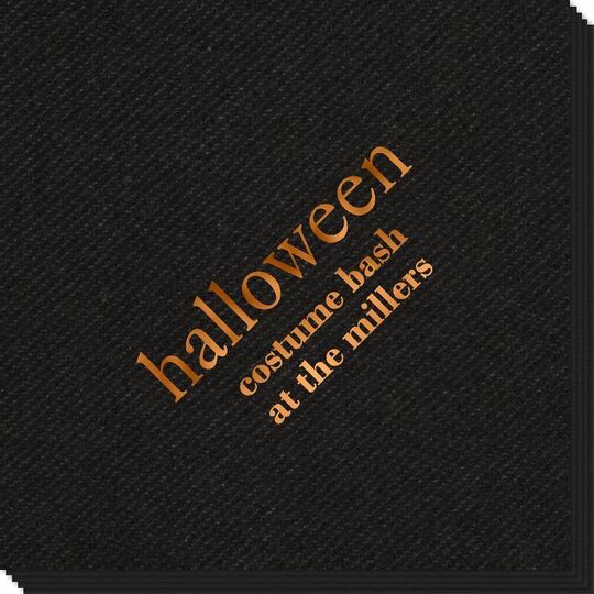 Big Word Halloween Linen Like Napkins