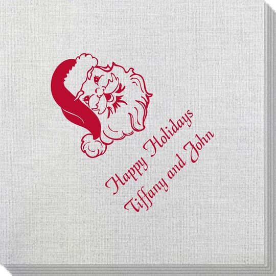 Happy Santa Claus Bamboo Luxe Napkins