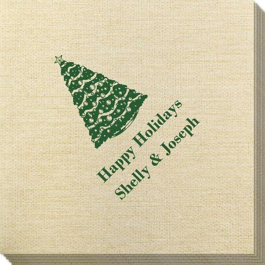 Christmas Tree Bamboo Luxe Napkins