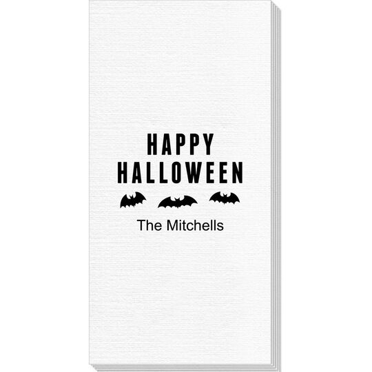 Happy Halloween Bats Deville Guest Towels