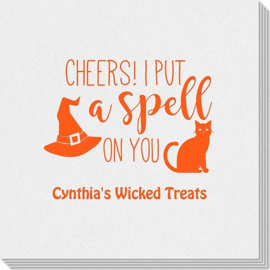 Spell On You Halloween Linen Like Napkins