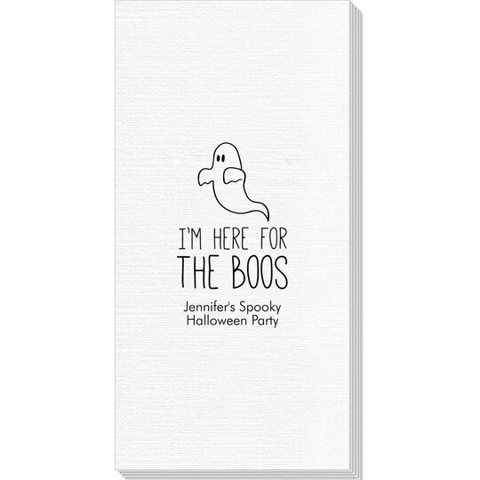 I'm Here For The Boos Deville Guest Towels