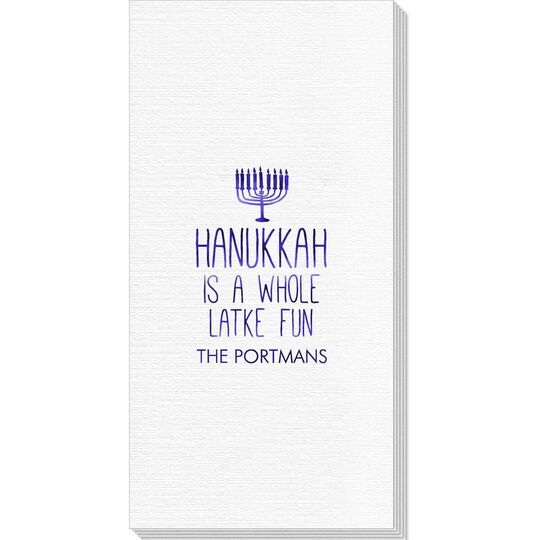 Latke Fun Hanukkah Deville Guest Towels