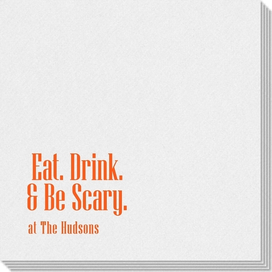 Eat Drink & Be Scary Linen Like Napkins