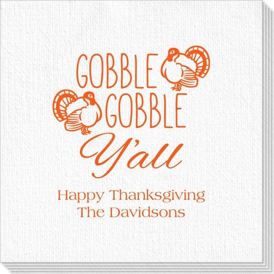 Gobble Gobble Y'all Deville Napkins