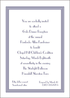 Four Border Invitations in your choice of Color