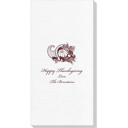 Thanksgiving Horn Deville Guest Towels