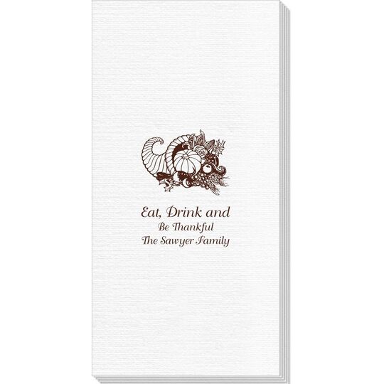 Thanksgiving Horn Deville Guest Towels