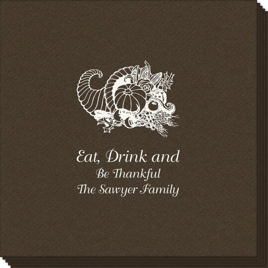 Thanksgiving Horn Linen Like Napkins