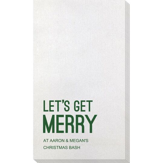 Let's Get Merry Bamboo Luxe Guest Towels