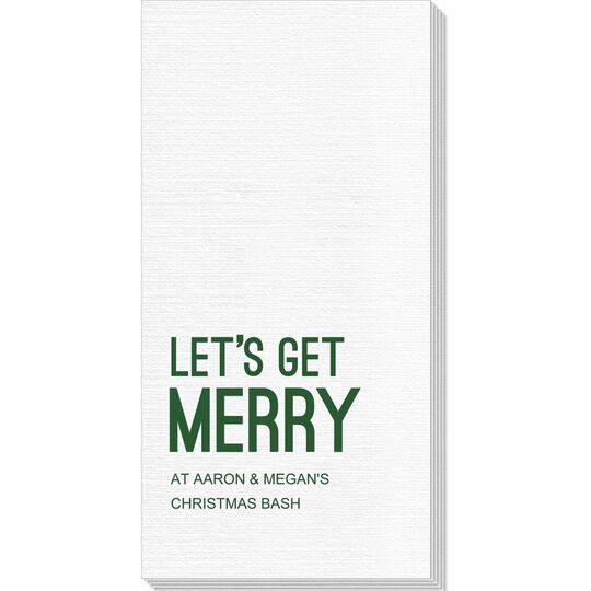 Let's Get Merry Deville Guest Towels