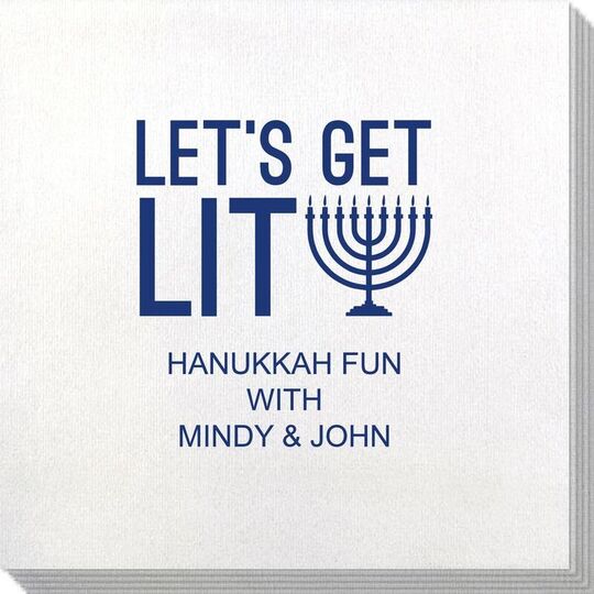 Let's Get Lit Bamboo Luxe Napkins