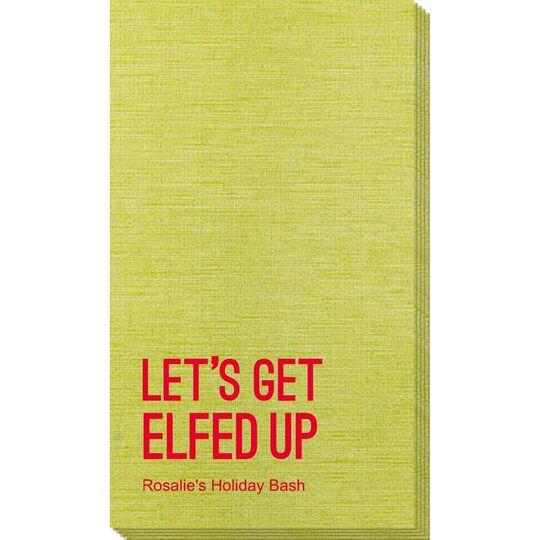 Let's Get Elfed Up Bamboo Luxe Guest Towels