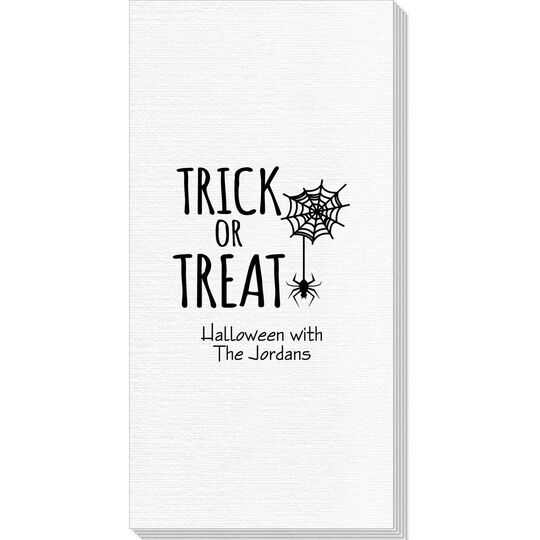 Trick or Treat Spider Deville Guest Towels