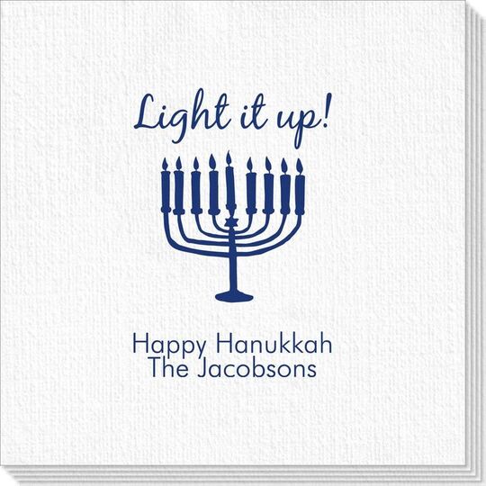 Light It Up Menorah Deville Napkins