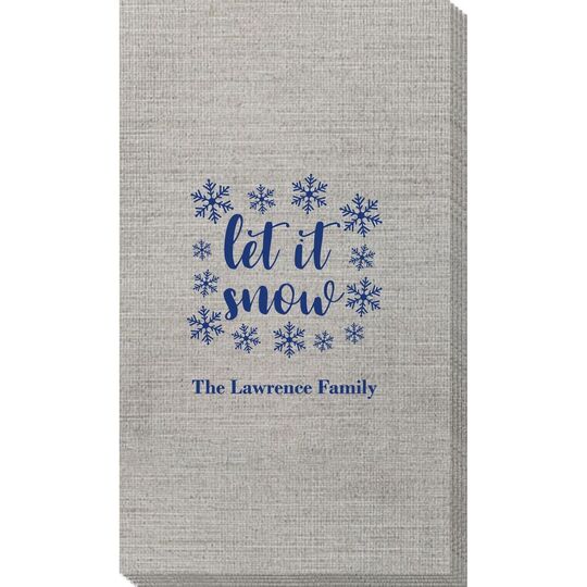 Let It Snow Bamboo Luxe Guest Towels