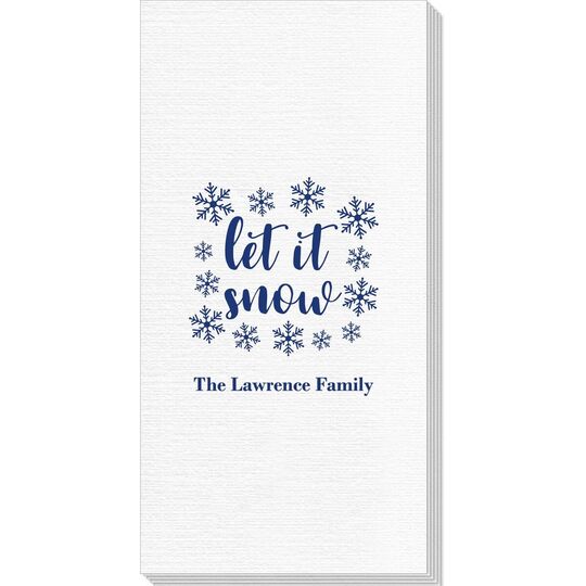 Let It Snow Deville Guest Towels