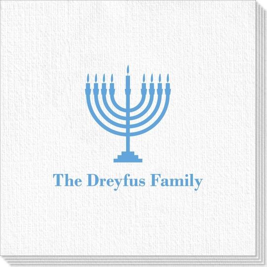 Lights of the Menorah Deville Napkins