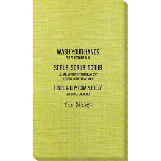 Wash Scrub Rinse Bamboo Luxe Guest Towels