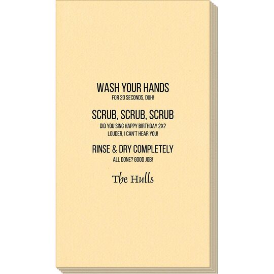 Wash Scrub Rinse Linen Like Guest Towels