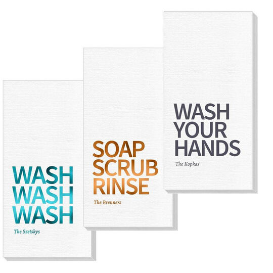 Wash Your Hands Deville Guest Towels