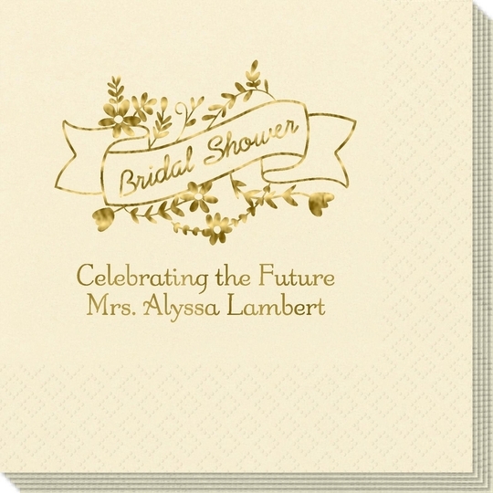 Bridal Shower Ribbon Napkins