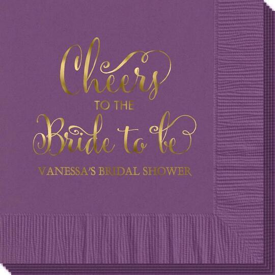 Cheers To The Bride To Be Napkins