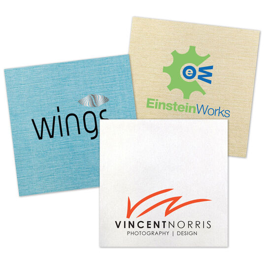 Custom  with Your 2-Color Logo Bamboo Luxe Napkins