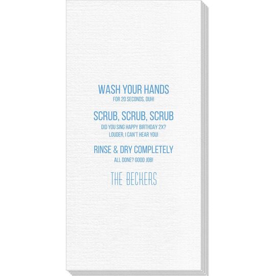 Wash Scrub Rinse Deville Guest Towels