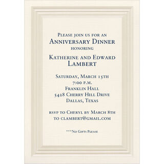 Mon Ami Pearl Frame Invitations