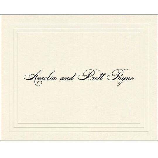 Landmark Folded Note Cards - Raised Ink