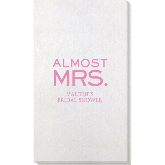 Almost Mrs. Bamboo Luxe Guest Towels