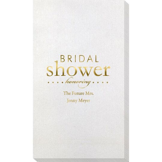 Bridal Shower Honoring Bamboo Luxe Guest Towels