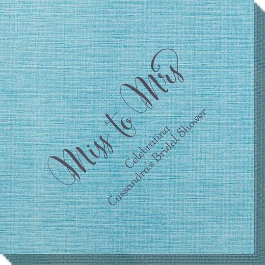 Miss To Mrs Bamboo Luxe Napkins