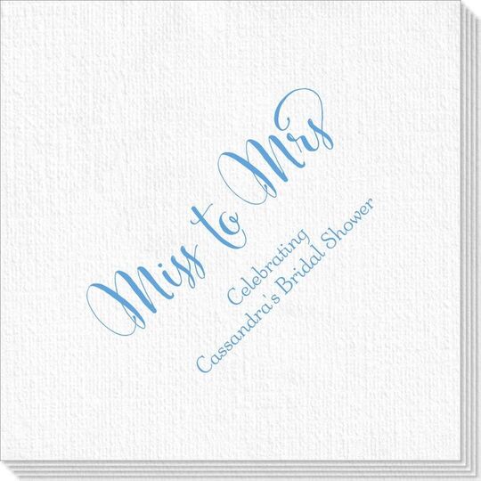 Miss To Mrs Deville Napkins
