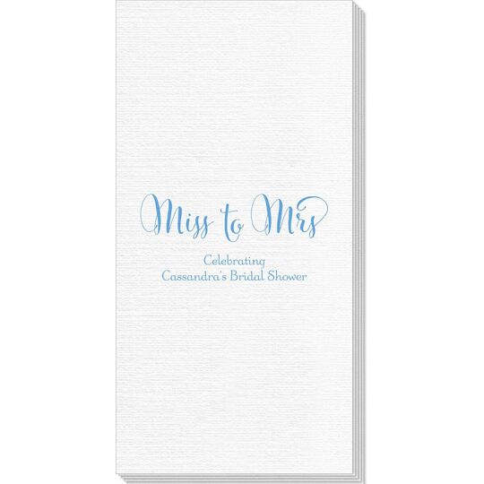 Miss To Mrs Deville Guest Towels