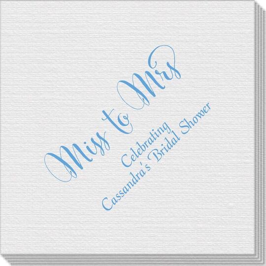 Miss To Mrs Linen Like Napkins